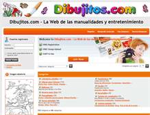 Tablet Screenshot of dibujitos.com